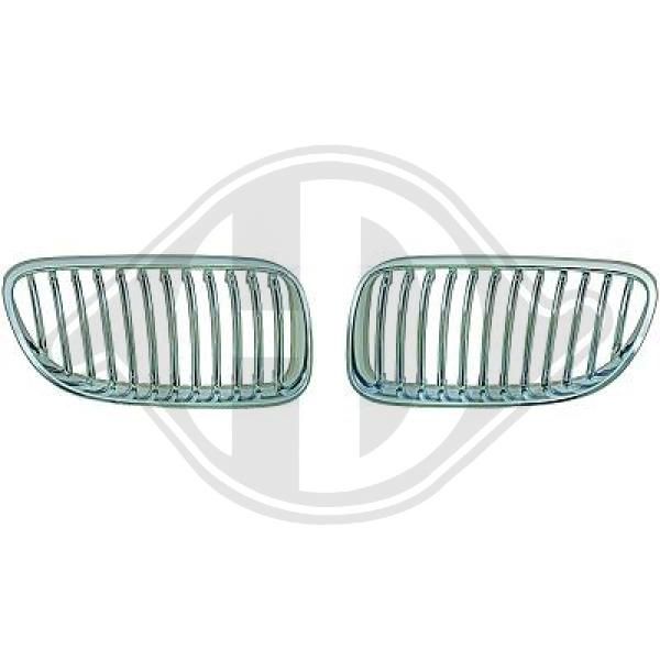 Grill Nierenset voor BMW E92 E93 Coupe Cabrio Zilver Chroom 2010-2014