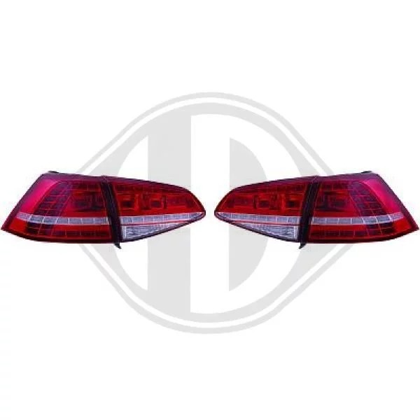 HD Tuning Achterlichtenset voor VW Golf 7 Hatchback Rookgrijs (5G1, BQ1, BE1, BE2)  2216996
