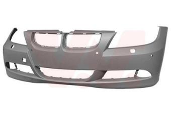 VAN WEZEL 0657578 Bumper voor BMW 3-serie  Voor, Met grondlaag, Glad, Grijs