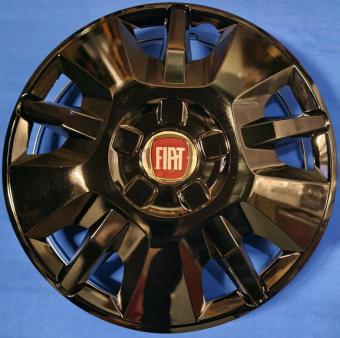 Wieldoppen Fiat Ducato Black (new) model 2015.(Rood logo)