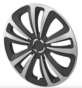 Wieldoppen set Zilver-Zwart 16 Inch