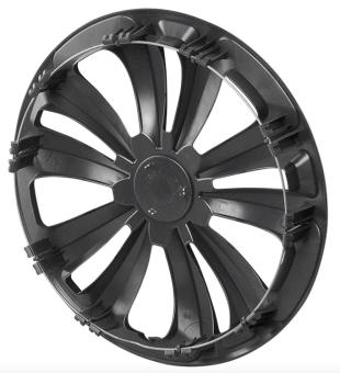 Wieldoppen set Zilver-Zwart 15 Inch