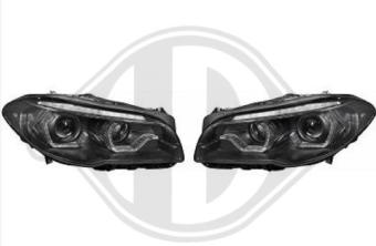Koplampen set BMW Black BMW 5 Serie F10 F11 Bj 2013-2017