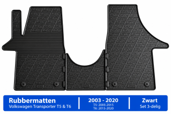 Rubbermatten Volkswagen Transporter T5 & T6