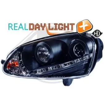 Design koplamp SET COMPLEET 03-08 Helderglas/Zwart Xenon