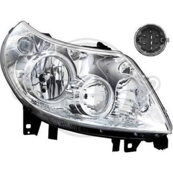 Koplamp Rechts Fiat Ducato tot 2010 Lamptype: H7 / H1