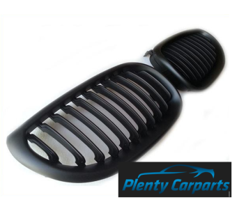 Grill Nierenset BMW 5 Serie E60 E61 mat zwart 2003-2007