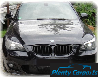 Grill Nierenset BMW 5 Serie E60 E61 mat zwart 2003-2007