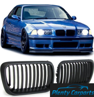 Grill Nierenset voor BMW E36 3-serie Zwart 1996-1999