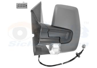 Buitenspiegel Ford Transit LINKS, Elektrisch, Verwarmbaar, Primer, 6 pins