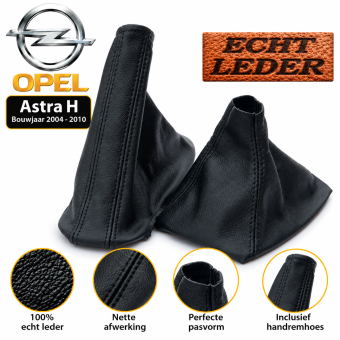 Echt Leder Pookhoes & Handremhoes Opel Astra H Bj 2004-2010
