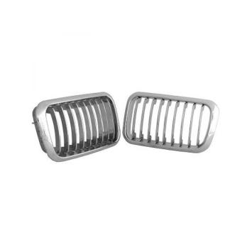 Grill Nierenset voor BMW E36 3-serie Zwart Chroom 1996-1999