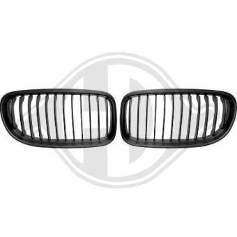 Grill nierenset voor BMW 3 Touring E90 E91 Zwart 2008-2012