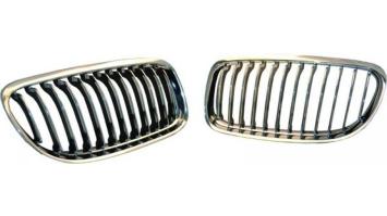 Grill Nierenset voor BMW 3 Touring E90 E91 Chroom/zwart 2008-2012