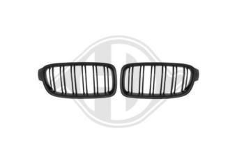 Grill Nierenset Dubbel spijlen BMW F30, F80, F31, Zwart mat 1217242 vanaf 2011