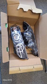 Koplampset Facelift XENON Zwart Transparant E39 2000-2003