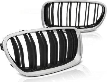Grill Nierenset BMW F10 F11 Chroom Zwart 1225640 2013-2017