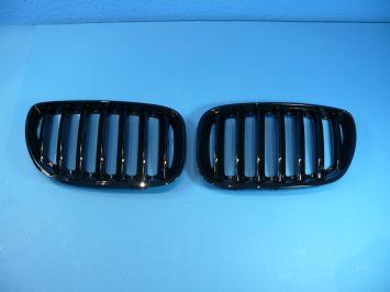Grill Nierenset voor BMW X5 (E53) Zwart Glanzend 1290541 2003-2007
