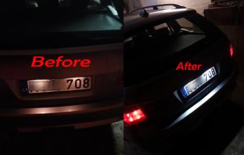 kentekenverlichting bmw E90 E91 E92 E61 E70 E71