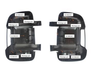 Kap voor buitenspiegel Rechts, korte arm, Fiat Ducato type 250