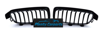 Grill Nierenset voor BMW 3 Sedan (F30, F80) Glanzend Zwart Mat 1217340 vanaf 2011