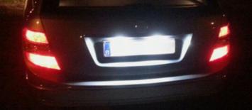 Kentekenverlichting LED Mercedes W202 C-Klasse W210 E-Klasse