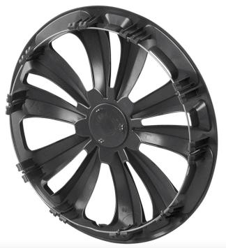 Wieldoppen set Zilver-Zwart 16 Inch