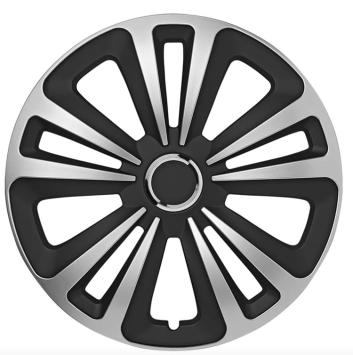 Wieldoppen set Zilver-Zwart 16 Inch