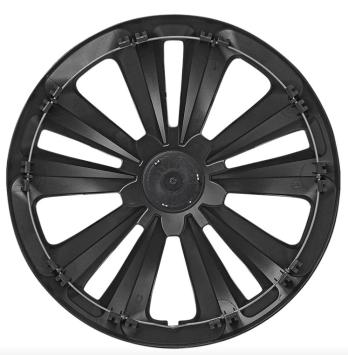 Wieldoppen set Zilver-Zwart 16 Inch