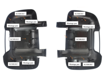 Kap voor buitenspiegel Links, korte arm, Fiat Ducato type 250