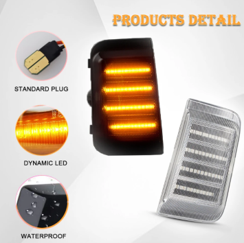 Knipperlicht Fiat Ducato, Citroen, Peugeot spiegel LED Chrystal Dynamisch L+R SET