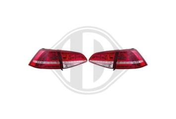 HD Tuning Achterlichtenset voor VW Golf 7 Hatchback Rood Transparent (5G1, BQ1, BE1, BE2)  2216995