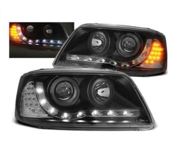 Koplampen VW Transporter T5 03-10 LED zwart 2272485