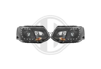Verstralers koplampenset Volkswagen T5 vanaf 2009 Chroom Transp