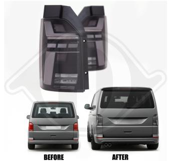 Achterlichten set VW T6 Zwart Bj 2015-2020