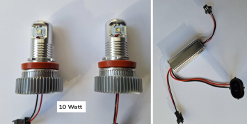 H8 WITTE LED Angel Eyes Bulbs BMW E87, E82, E90, E91, E92, E70, E71, E60, E61, E89, E63, E64,