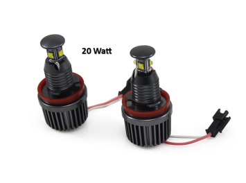H8 WITTE LED Angel Eyes Bulbs BMW E87, E82, E90, E91, E92, E70, E71, E60, E61, E89, E63, E64,