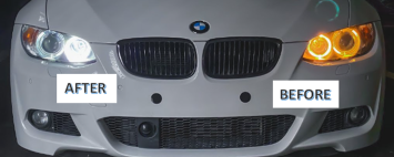 H8 WITTE LED Angel Eyes Bulbs BMW E87, E82, E90, E91, E92, E70, E71, E60, E61, E89, E63, E64,