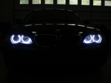 bmw E46 touring witte angel eyes