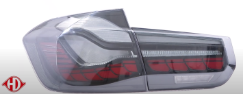 OLED Black line look achterlichten passend voor BMW 3 serie F30 en M3 F80