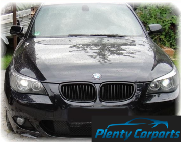 Grill Nierenset BMW 5 Serie E60 E61 mat zwart 2003-2007