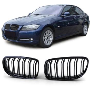 Grill Nierenset voor BMW 3-serie E92 E93 Coupe, Cabrio, E92, E93 Glanzend 2010-2013