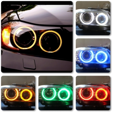 H8 RGB Angel Eyes Bulbs BMW 1-3-5-6 serie en X5 X6